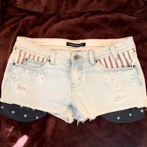 Foreign Exchange 4th of July Denim Shorts - Sz 27